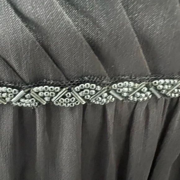 Belsoie Tiffany Chiffon Long Bridesmaid  or Graduation Dress with V-neckline - Picture 3 of 8